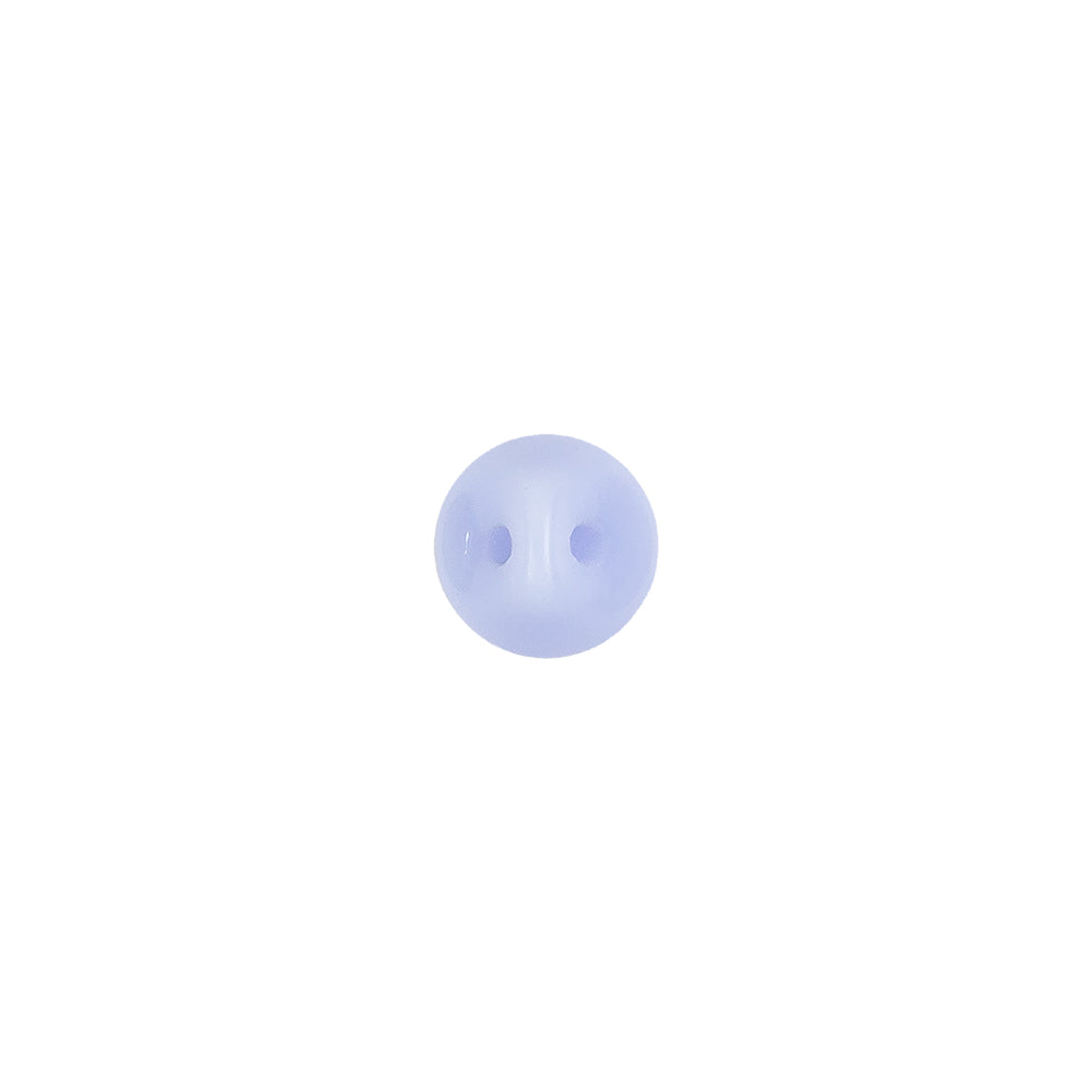 European Light Blue Self Back Glass Button - 12L/7.5mm - Detail - Image 3 of 4
