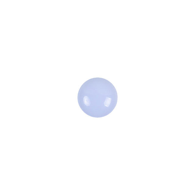 European Light Blue Self Back Glass Button - 12L/7.5mm