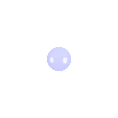 European Periwinkle Self Back Glass Button - 12L/7.5mm