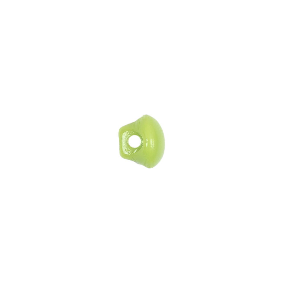 European Green Self Back Glass Button - 12L/7.5mm Detail