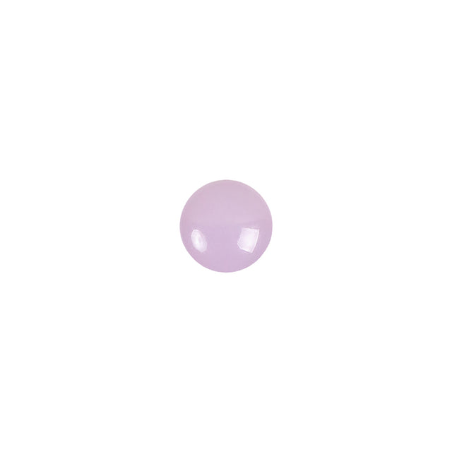 European Dark Lilac Self Black Glass Button - 12L/7.5mm