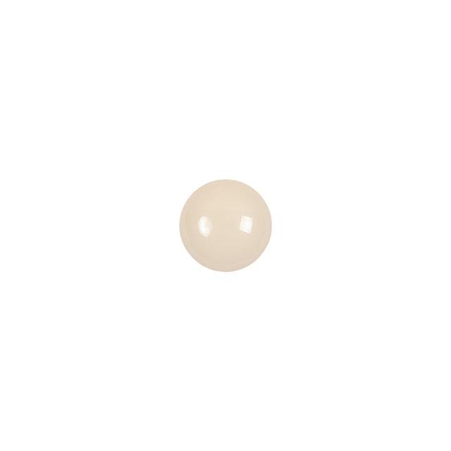 European Beige Half Domed Self Black Glass Button - 12L/7.5mm