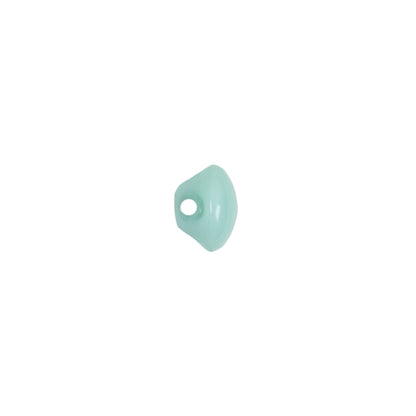 European Mint Self Back Glass Button - 14L/9mm Detail