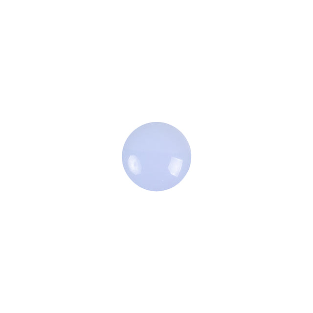 European Light Blue Self Back Glass Button - 14L/9mm