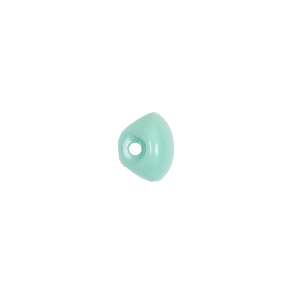 European Mint Self Back Glass Button - 16L/10mm Detail