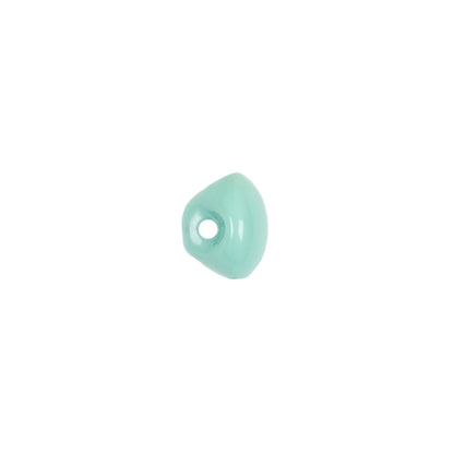 European Mint Self Back Glass Button - 16L/10mm Detail