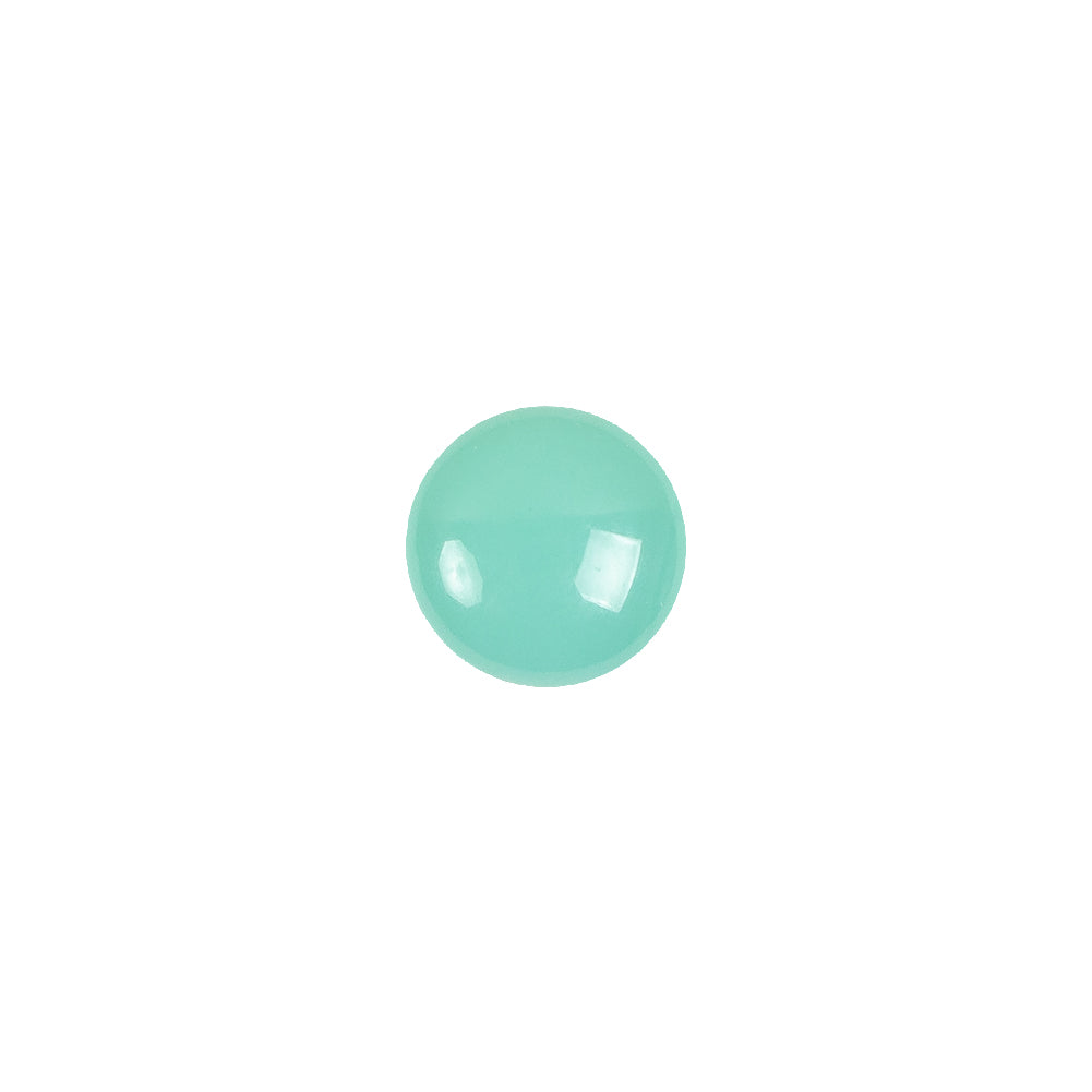 European Blue Green Self Back Glass Button - 16L/10mm