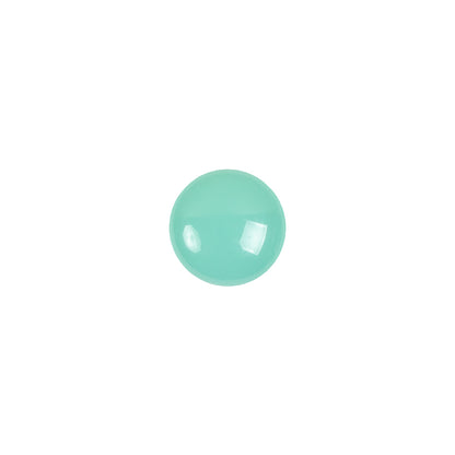 European Blue Green Self Back Glass Button - 16L/10mm