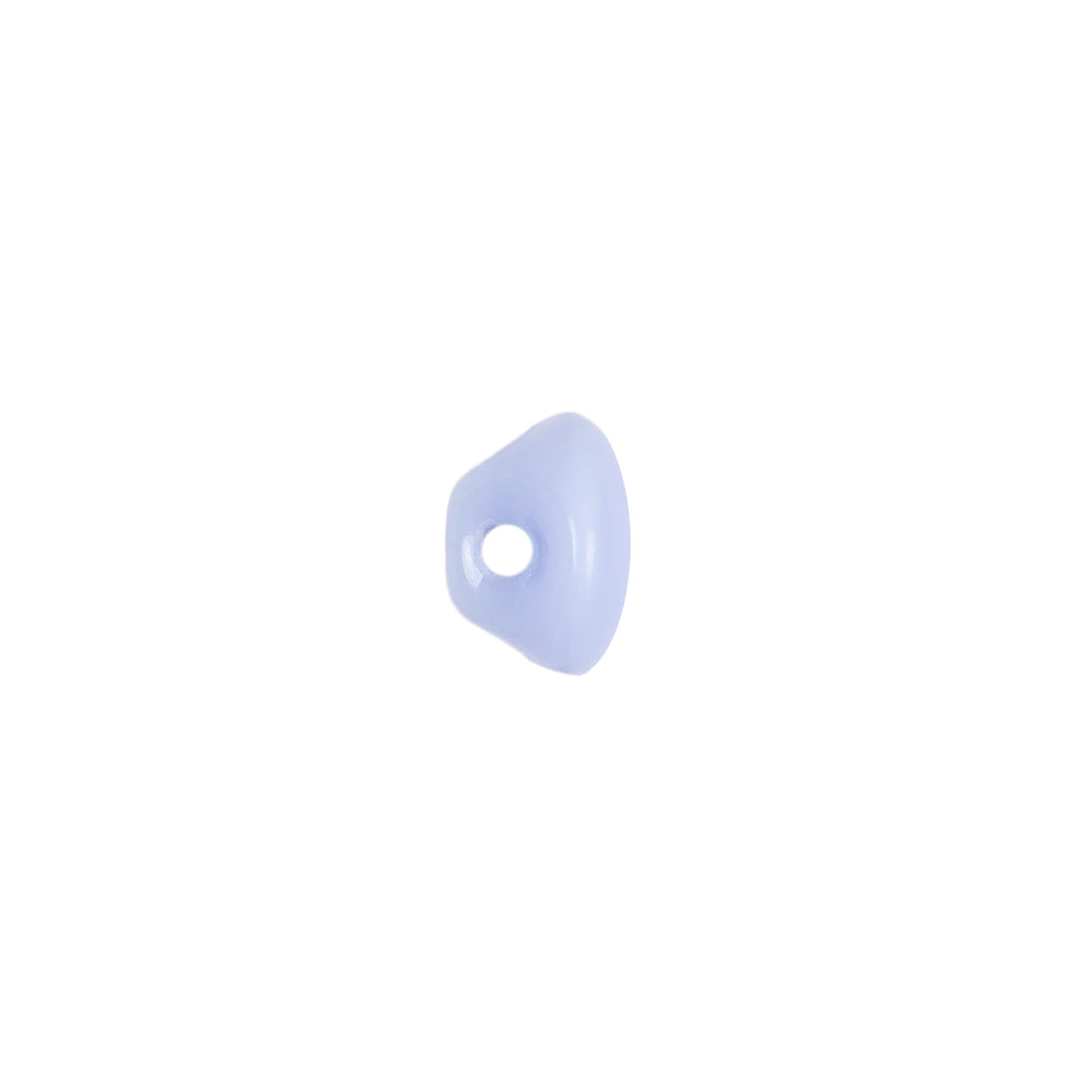 European Light Blue Self Back Glass Button - 16L/10mm Detail