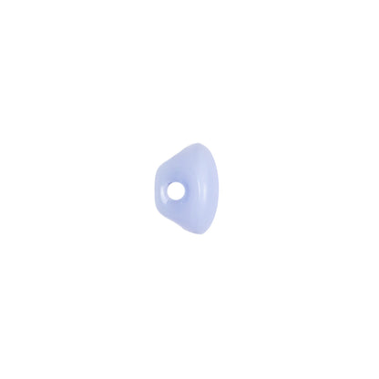 European Light Blue Self Back Glass Button - 16L/10mm Detail