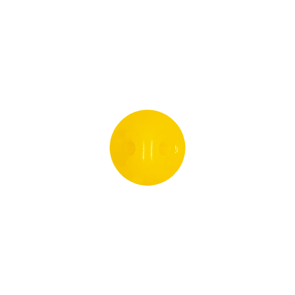 European Yellow Self Back Glass Button - 16L/10mm - Detail - Image 3 of 4