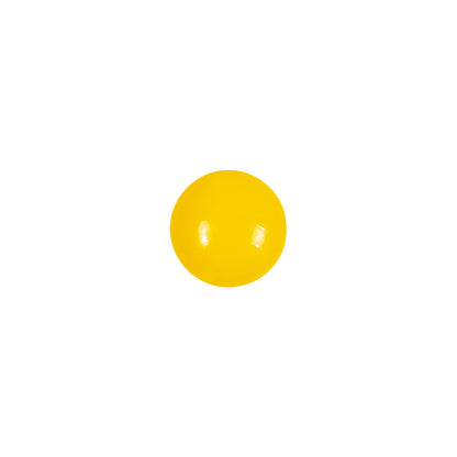 European Yellow Self Back Glass Button - 16L/10mm