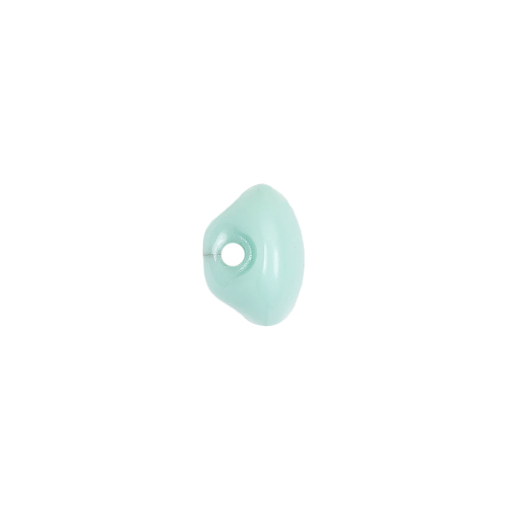European Mint Self Back Glass Button - 18L/11.5mm Detail