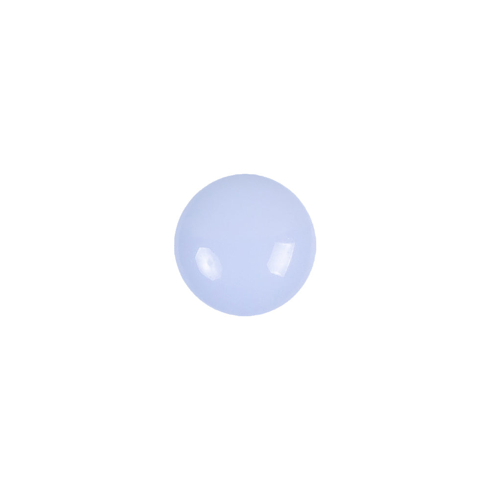 European Light Blue Self Back Glass Button - 18L/11.5mm