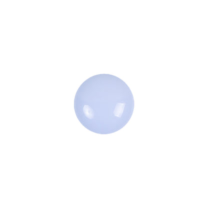 European Light Blue Self Back Glass Button - 18L/11.5mm