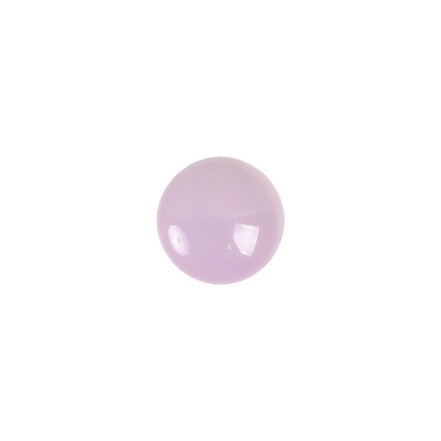 European Dark Lilac Self Back Glass Button - 18L/11.5mm