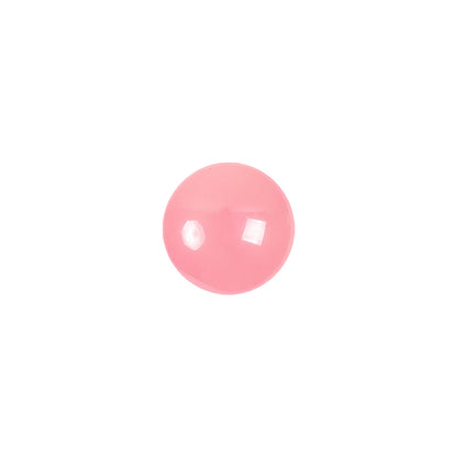 European Dark Pink Self Back Glass Button - 18L/11.5mm