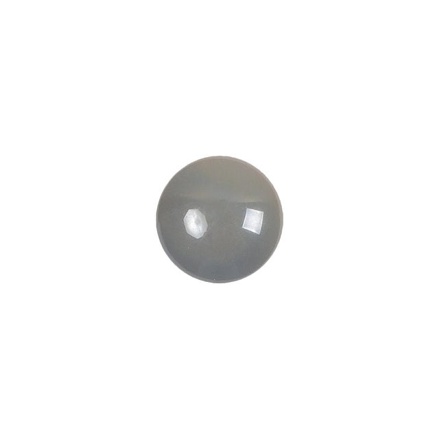 European Dark Gray Self Back Glass Button - 18L/11.5mm