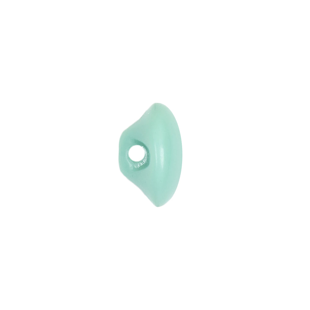 European Mint Self Back Glass Button - 20L/12.5mm Detail