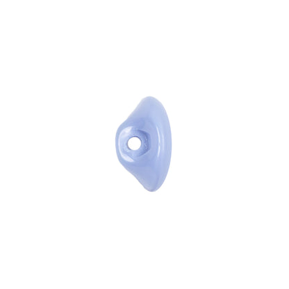 European Periwinkle Self Back Glass Button - 20L/12.5mm Detail