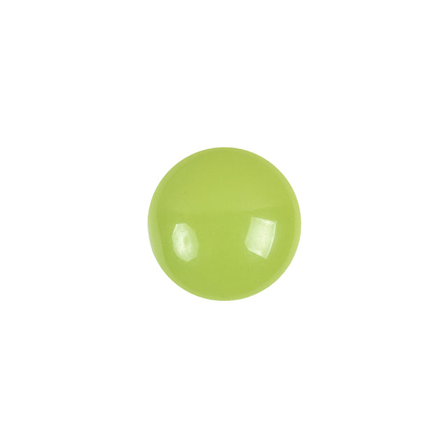 European Green Self Back Glass Button - 20L/12.5mm