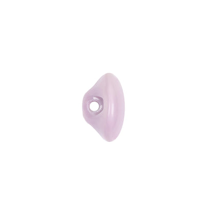 European Dark Lilac Self Back Glass Button - 20L/12.5mm Detail