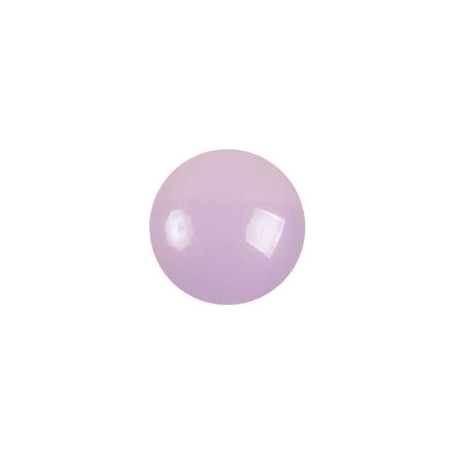 European Dark Lilac Self Back Glass Button - 20L/12.5mm