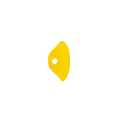 European Yellow Self Back Glass Button - 20L/12.5mm Detail