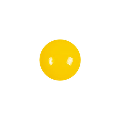 European Yellow Self Back Glass Button - 20L/12.5mm