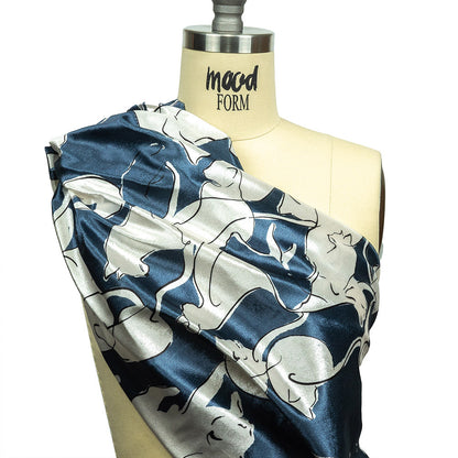 Mood Exclusive Catnap Couture Polyester Velour Drape