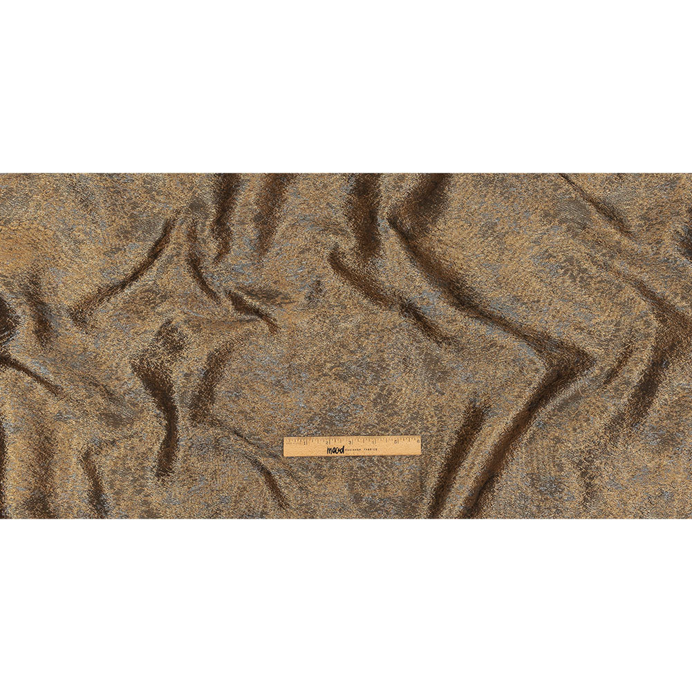Pegasus Gold, Copper and Gunmetal Mottled Luxury Brocade - Full