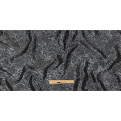 Pegasus Black and Slate Mottled Luxury Brocade