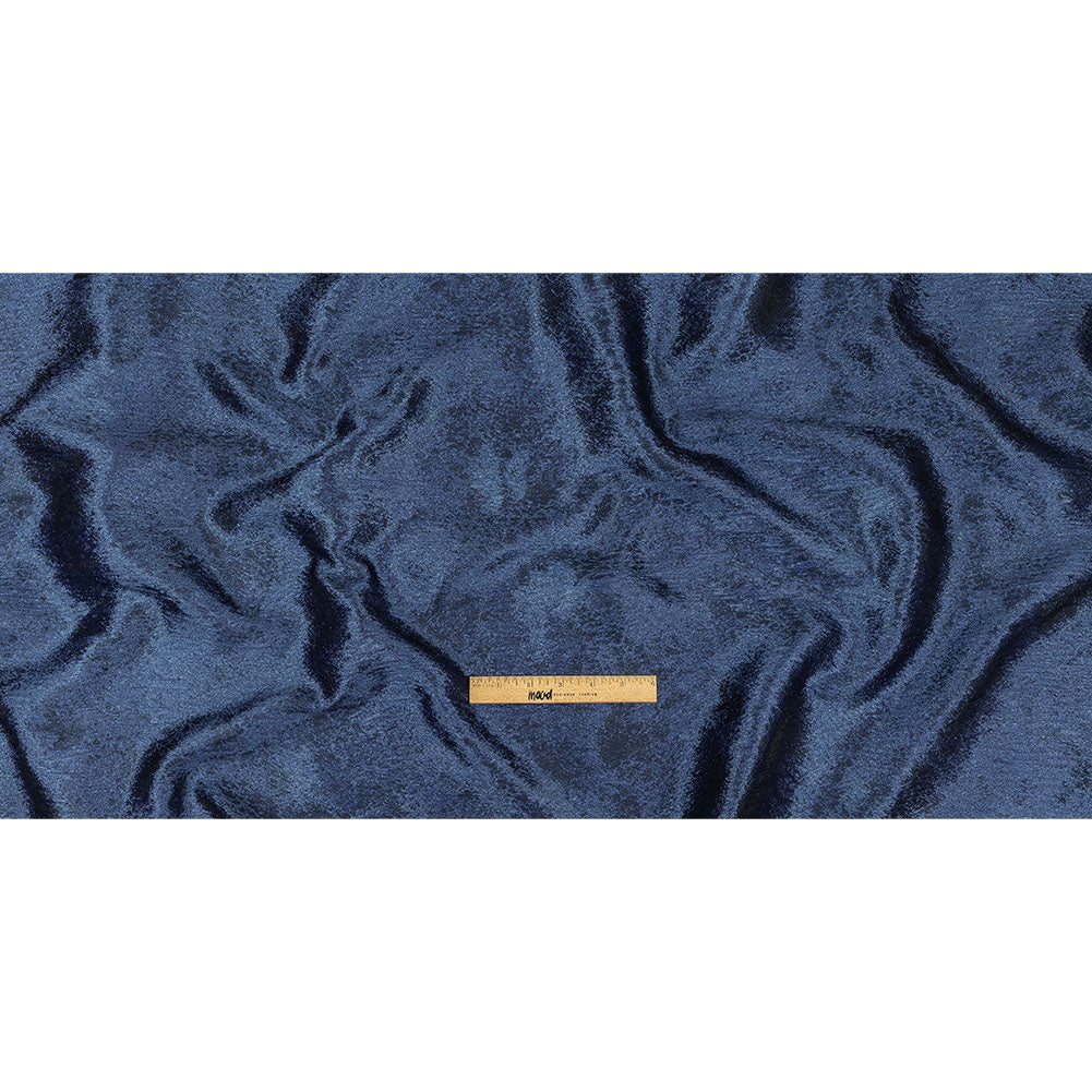 Pegasus Navy Mottled Luxury Brocade - Full