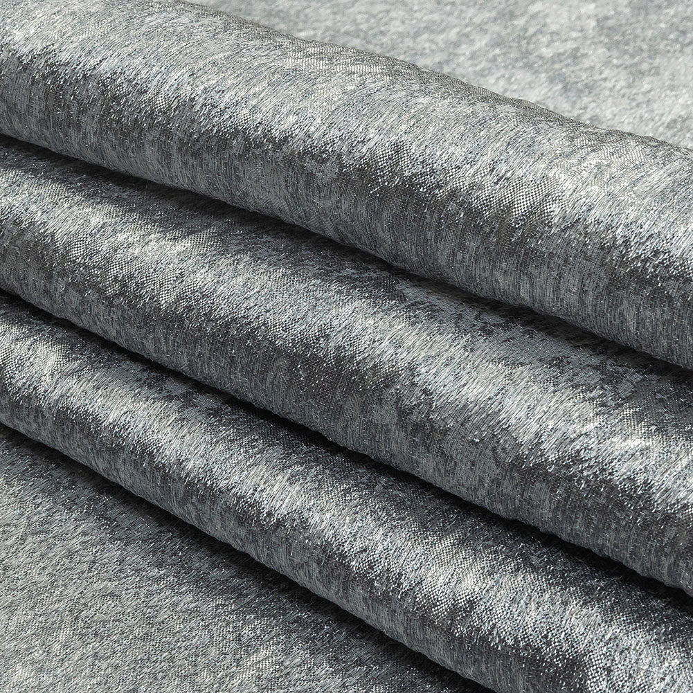 Pegasus Silver Mottled Luxury Brocade - Folded