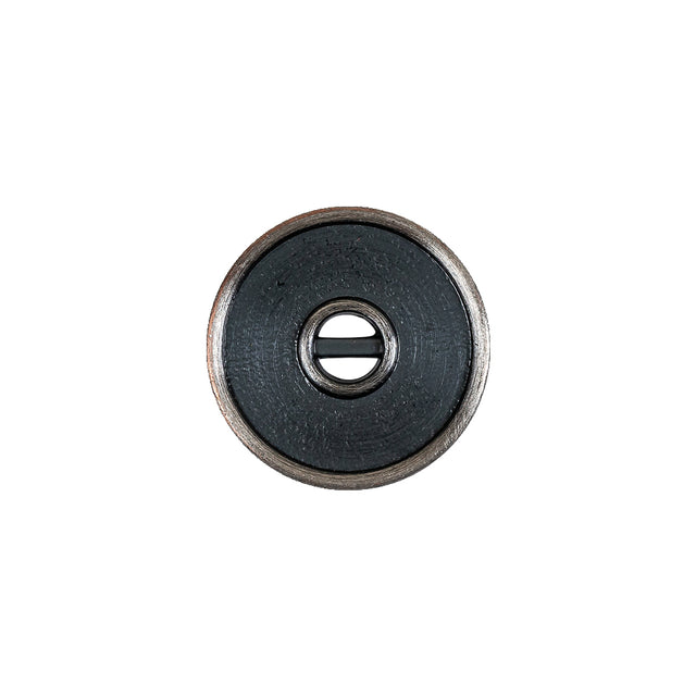 Pewter Textured Narrow Rim 2-Hole Metal Button - 25L/16mm