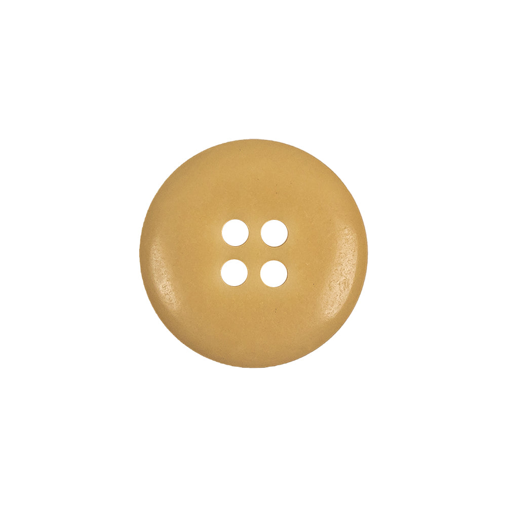 Cream Rounded Rim 4 Hole Plastic Button - 30L/19mm Detail