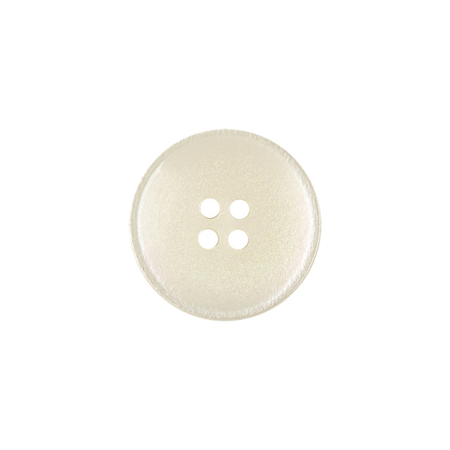 White, Pink and Green Iridescent Shimmer 4 Hole Plastic Saucer Button - 28L/18mm