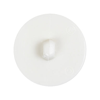 White Square in Circle Etched Shank Back Plastic Button - 44L/28mm Detail
