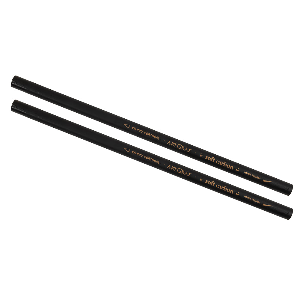 ArtGraf Premium Soft Carbon Pencils - 2 pack Folded