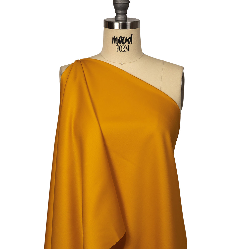 Super 120 Merino Wool Suiting - Saffron - Finn Collection - Drape