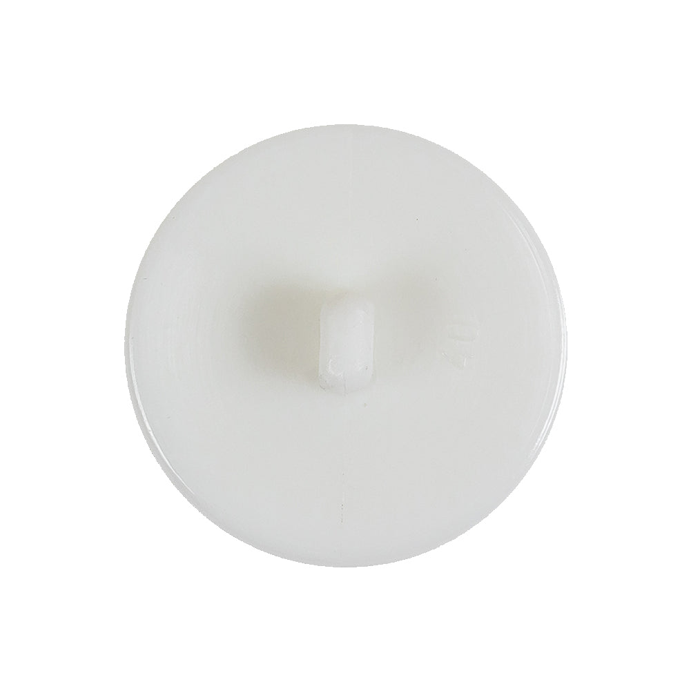 Italian White Anchor Embossed Shank Back Button - 40L/25.5mm Detail