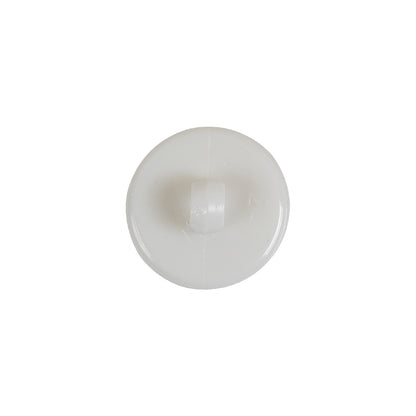 Italian White Floral Etched Shank Back Button - 24L/15mm Detail