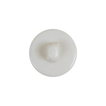 Italian White Floral Etched Shank Back Button - 30L/19mm Detail