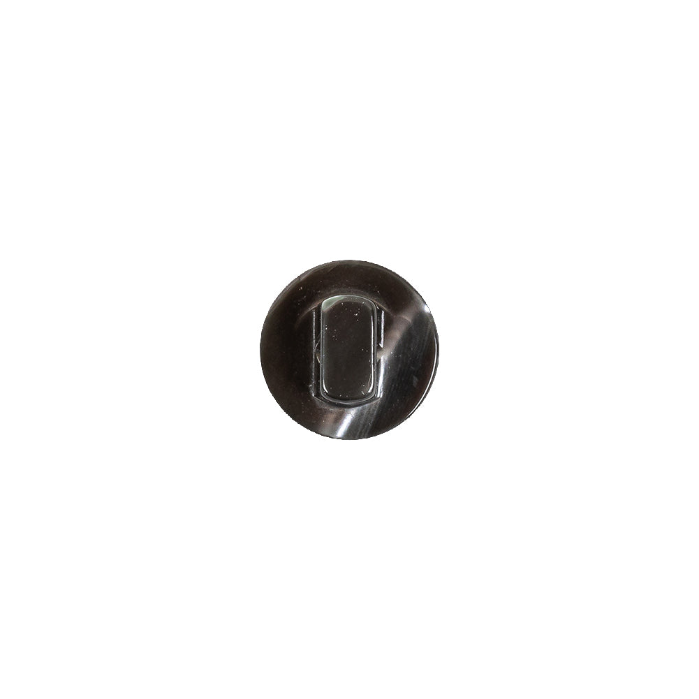 Gray Iridescent Flat Top Shank Back Plastic Button - 16L/10mm Detail