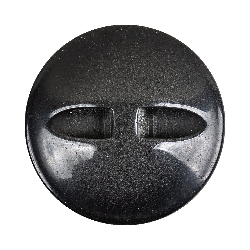 Black Rock Textured Self Back Plastic Button - 54L/34mm Detail