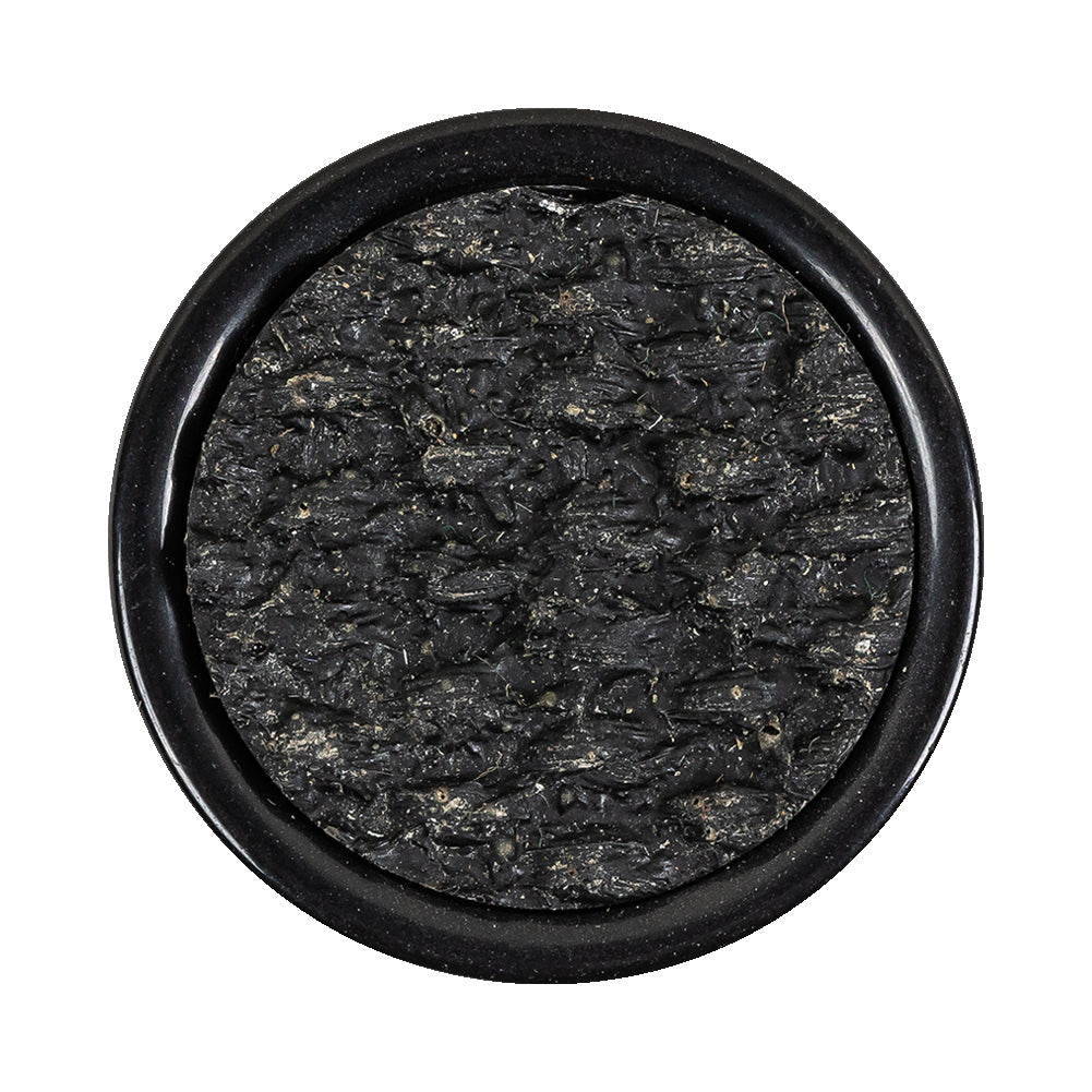 Black Rock Textured Self Back Plastic Button - 54L/34mm