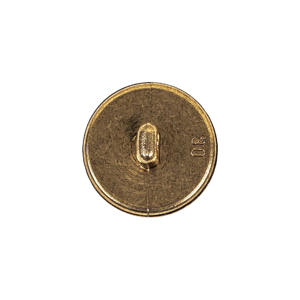 Gold Fancy Faceted Shank Back Plastic Button - 30L/19mm Detail