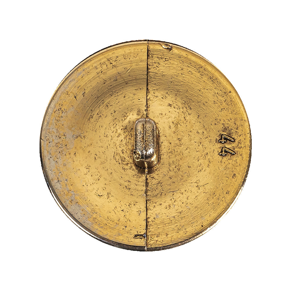 Gold Fancy Faceted Shank Back Plastic Button - 44L/28mm Detail