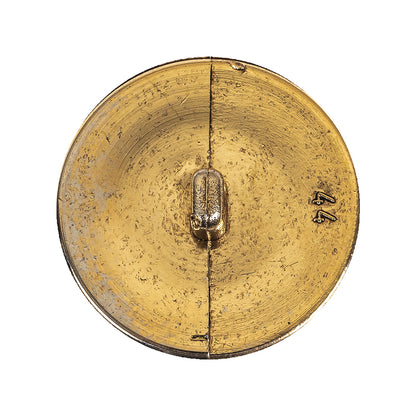 Gold Fancy Faceted Shank Back Plastic Button - 44L/28mm Detail
