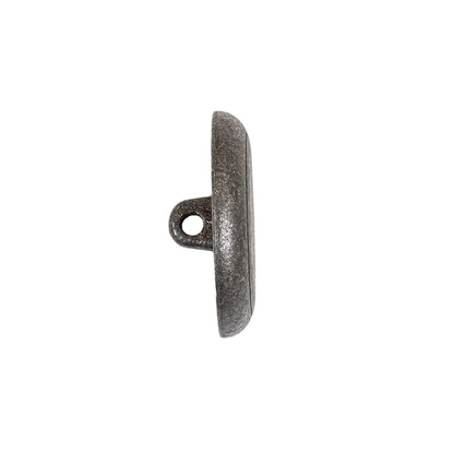 Italian Blue Silver Shank Back Metal Button - 36L/23mm Folded